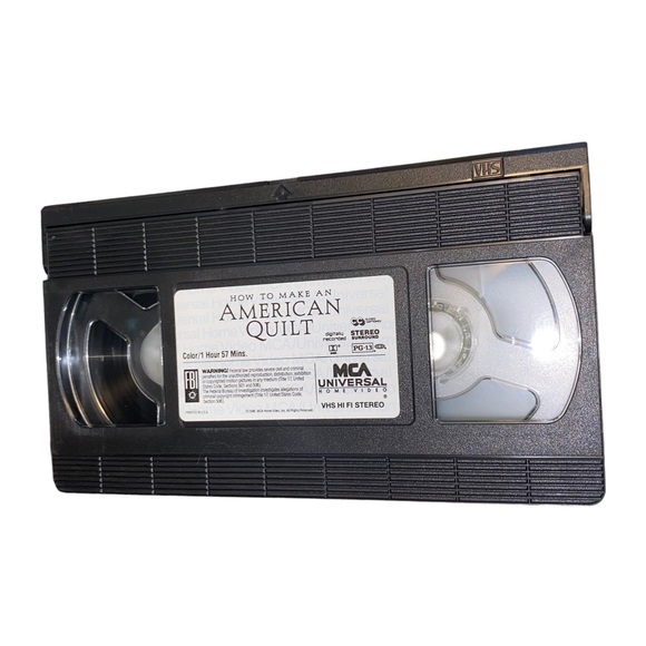How to Make an American Quilt Movie VHS Tape - Picture 3 of 3